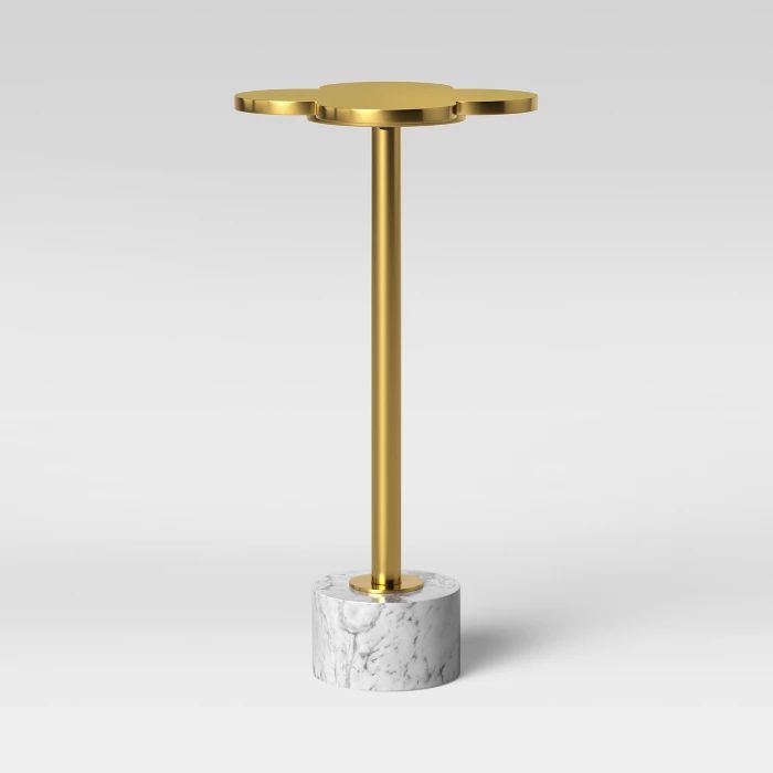 Petal Brass Table With Marble Base - Opalhouse™ | Target