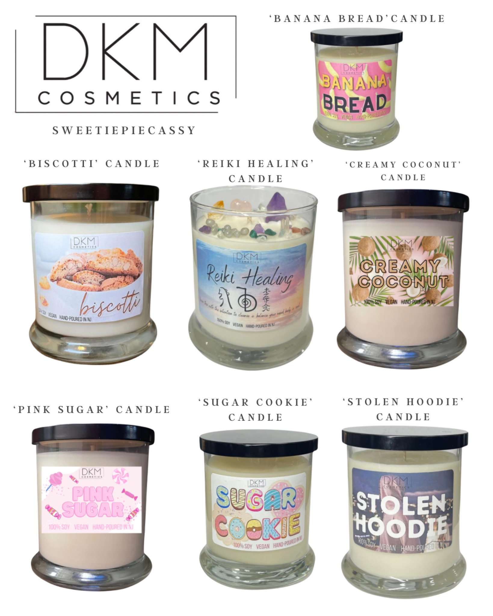 DKM Cosmetics: Candle Edition 🕯️ 

It may be a small brand but their candles pack quite a punch, in the best way possible! So many amazing options depending on your aesthetic, and preference in general. Plus, they’re super affordable!💫#LTKfindsunder50

#LTKsummer #LTKhome