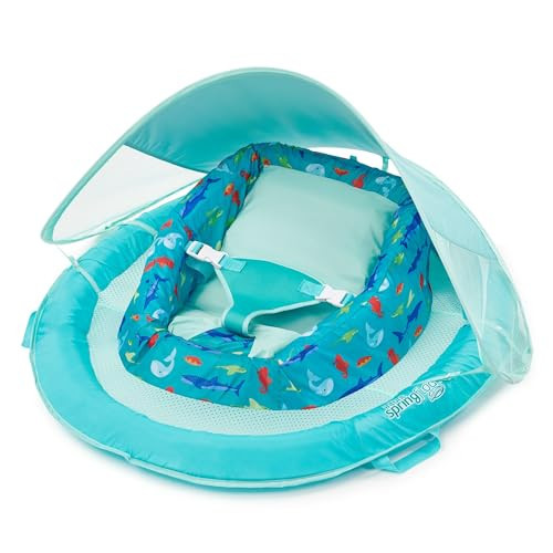 Swimways Sun Canopy Inflatable Infant Spring Float for Infants Aqua Fish | Amazon (US)