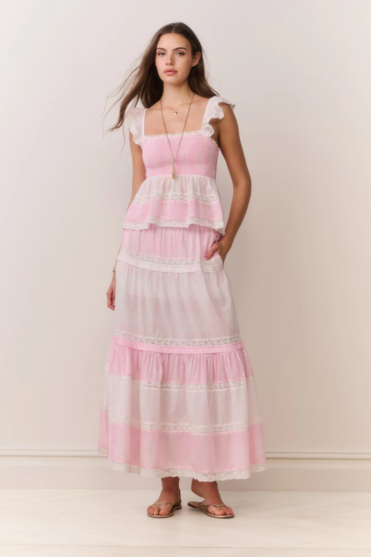 Phia Mixed Print Maxi Skirt | LoveShackFancy