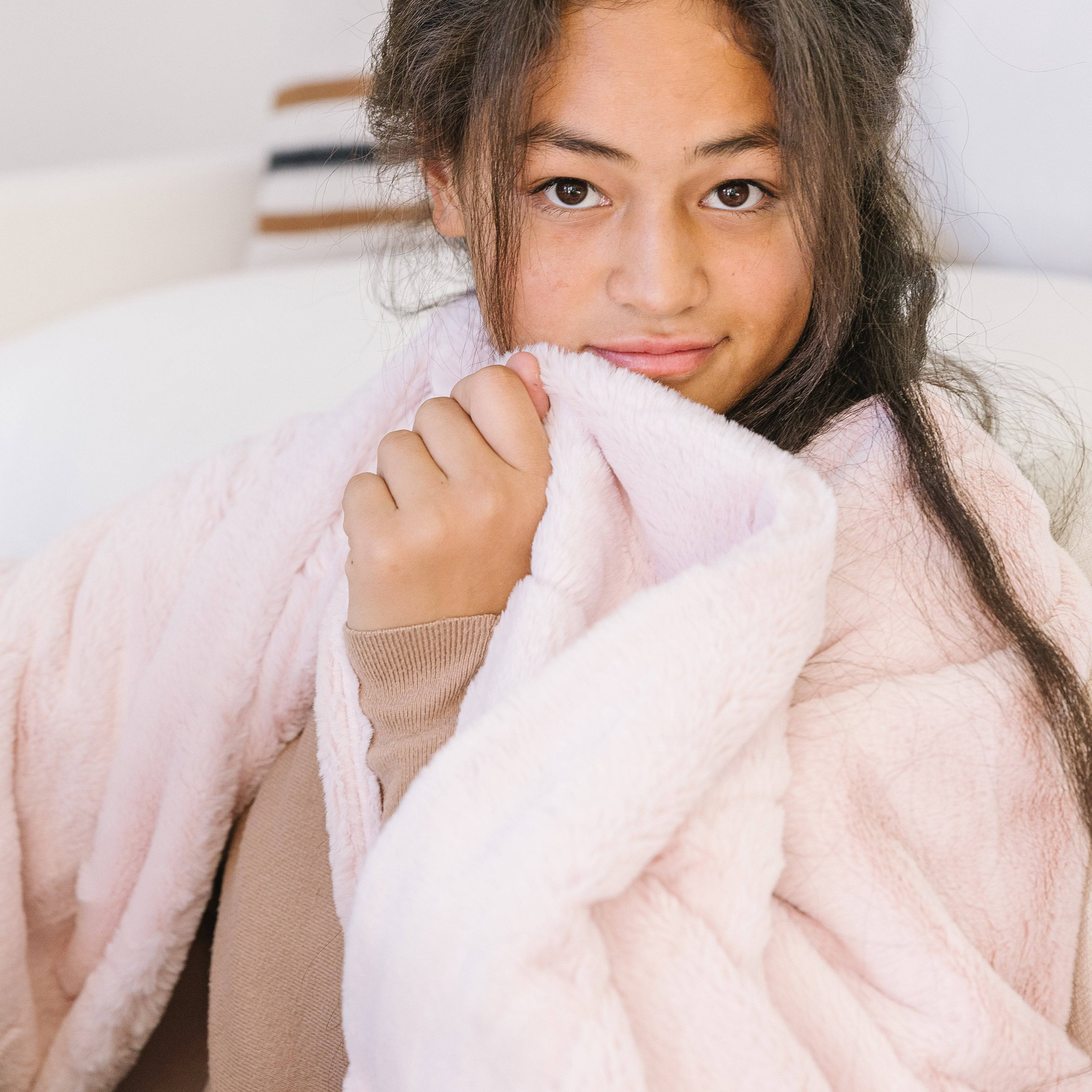 Blossom Pink Minky Blanket | Minky Designs