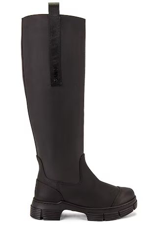 Ganni Country Boot in Black from Revolve.com | Revolve Clothing (Global)