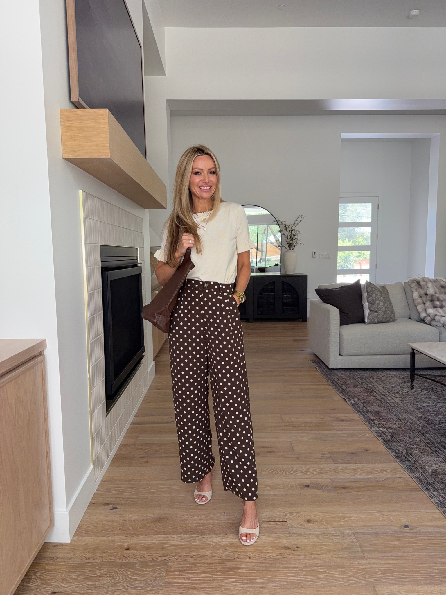Amazon teacher outfits that are cute enough for the classroom and polished enough for the office. 🤎✨ comment AMAZON and I’ll send you the details 

If you’re looking for comfortable work outfits that still look put together, these Amazon finds are some of my favorites lately!

🤎 A classic tee with trendy polka dot trousers
💙 A denim vest paired with flowy pleated pants
🤍 White wide-leg pants with a striped top for an elevated everyday look
🩵 A soft blue midi dress that’s one-and-done and so flattering

These are the kinds of outfits you can wear from your morning meetings to after-school errands without feeling like you need to change.

Everything is affordable, easy to style, and perfect for back-to-school season, teachers, office wear, business casual, or everyday work outfits.

Which one would you wear? 💕

Save this for your next Amazon order!

#amazonfashion #teacheroutfits #officeoutfits #businesscasual #amazonfinds