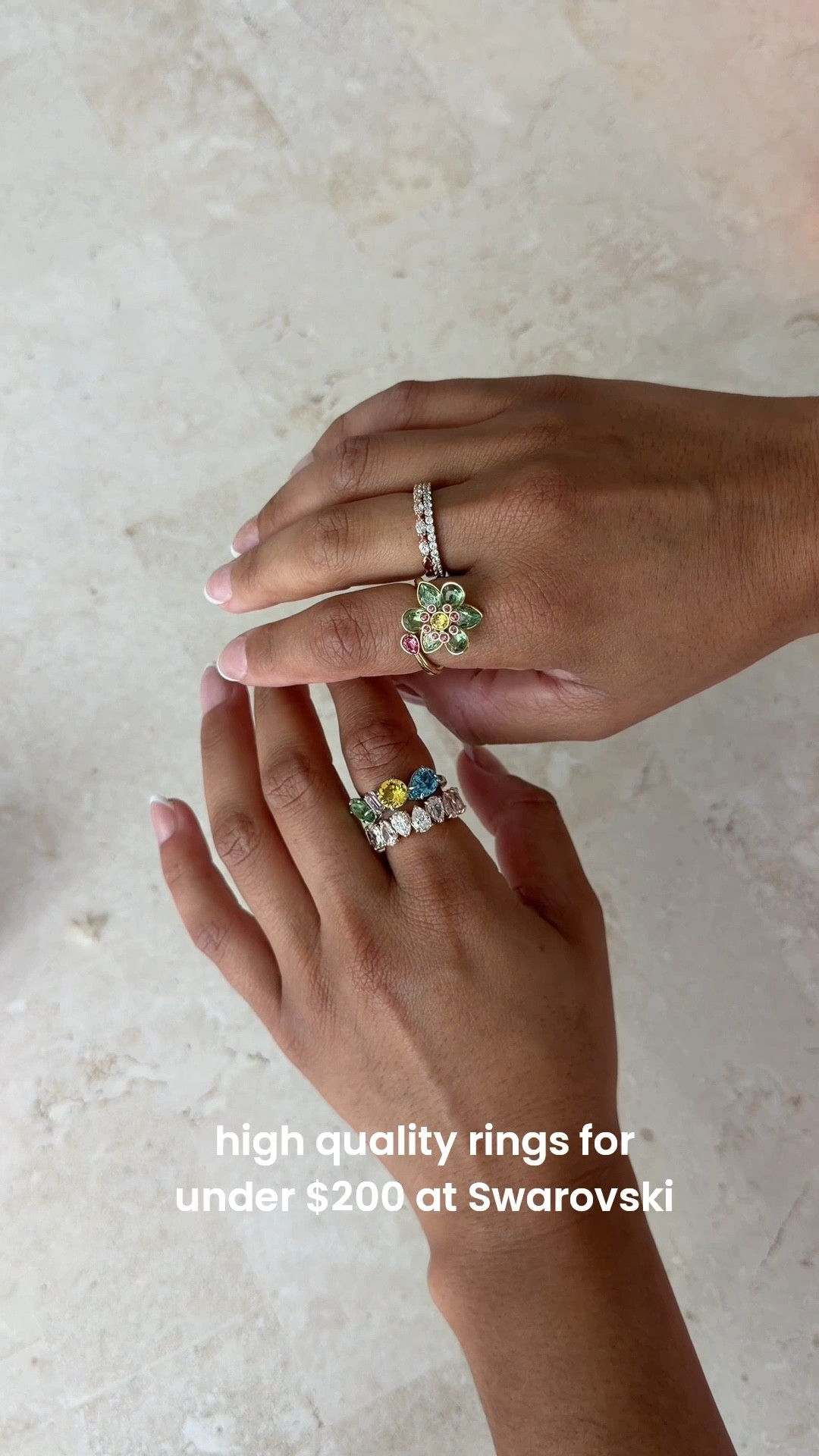 the cutest girly rings!! 
my everyday ring stack 