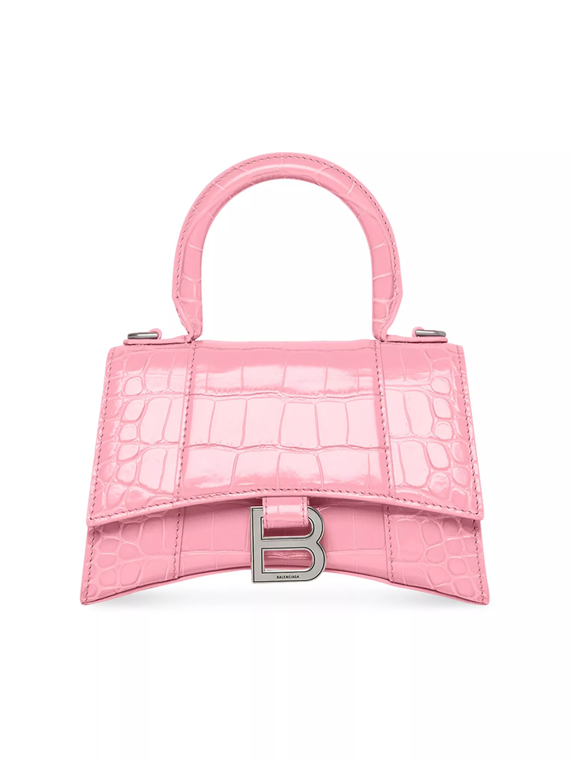 Hourglass XS Handbag Crocodile Embossed | Saks Fifth Avenue