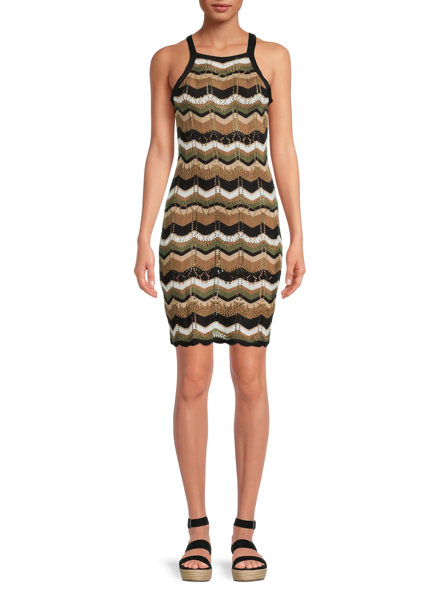 No Boundaries Juniors' Sleeveless Crochet Dress | Walmart (US)