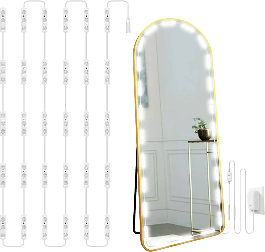 LPHUMEX Hollywood Glam Led Vanity Lights Kit, 14ft Dimmable Mirror Lights, Full Body & Bathroom L... | Amazon (US)