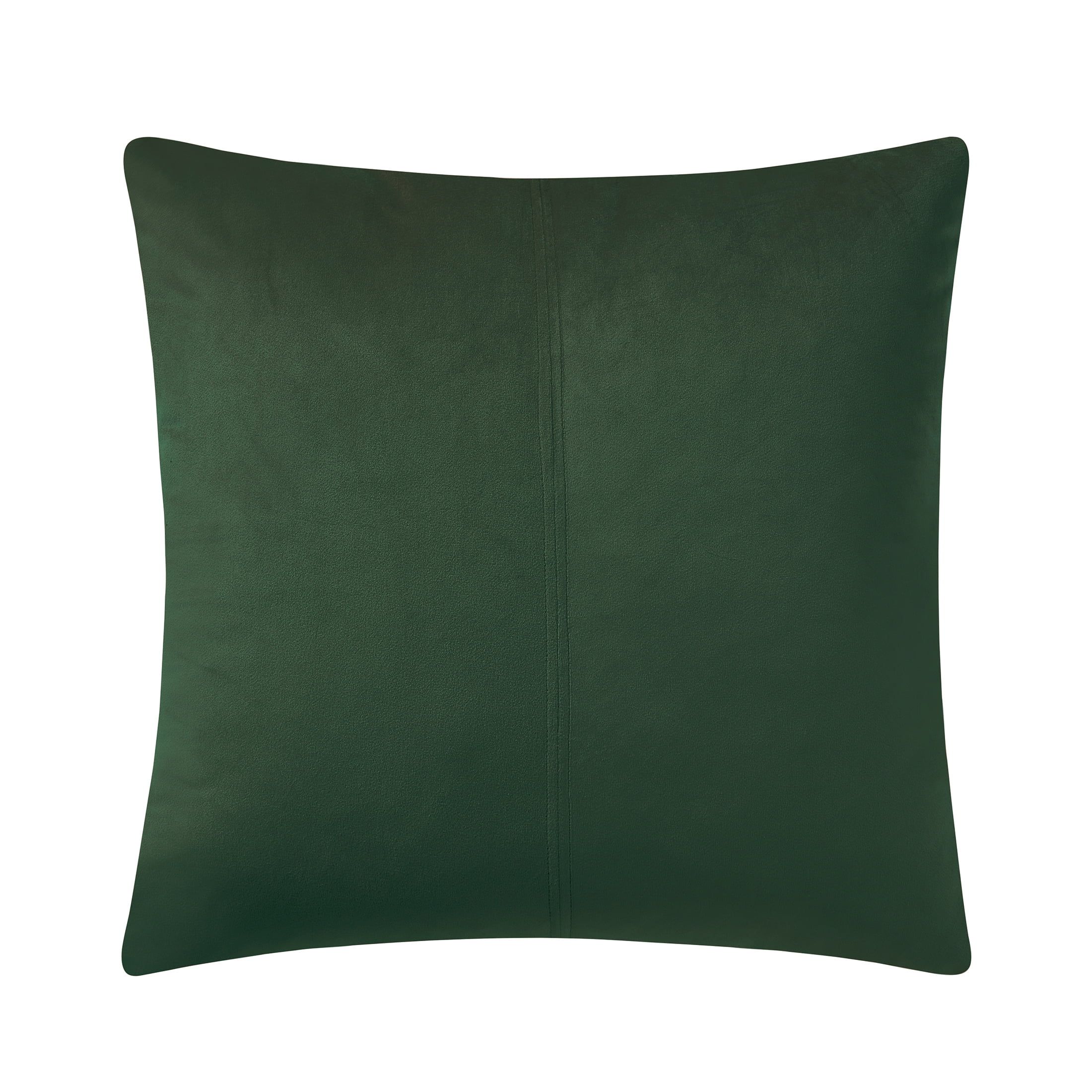 My Texas House Valentina 22" x 22" Kombu Green Velvet Decorative Pillow Cover | Walmart (US)