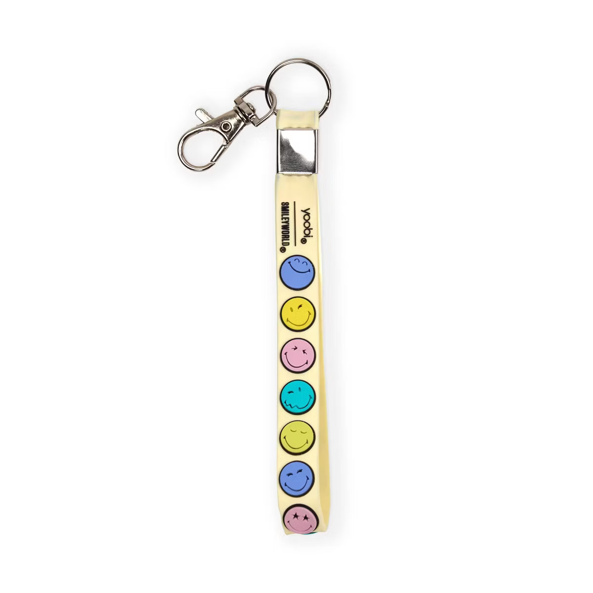 Yoobi SmileyWorld Wristlet Keychain Multicolor Smiley | Target