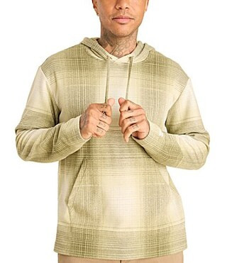 Chubbies Plaid Long Sleeve Knit Hoodie - L | Dillard's