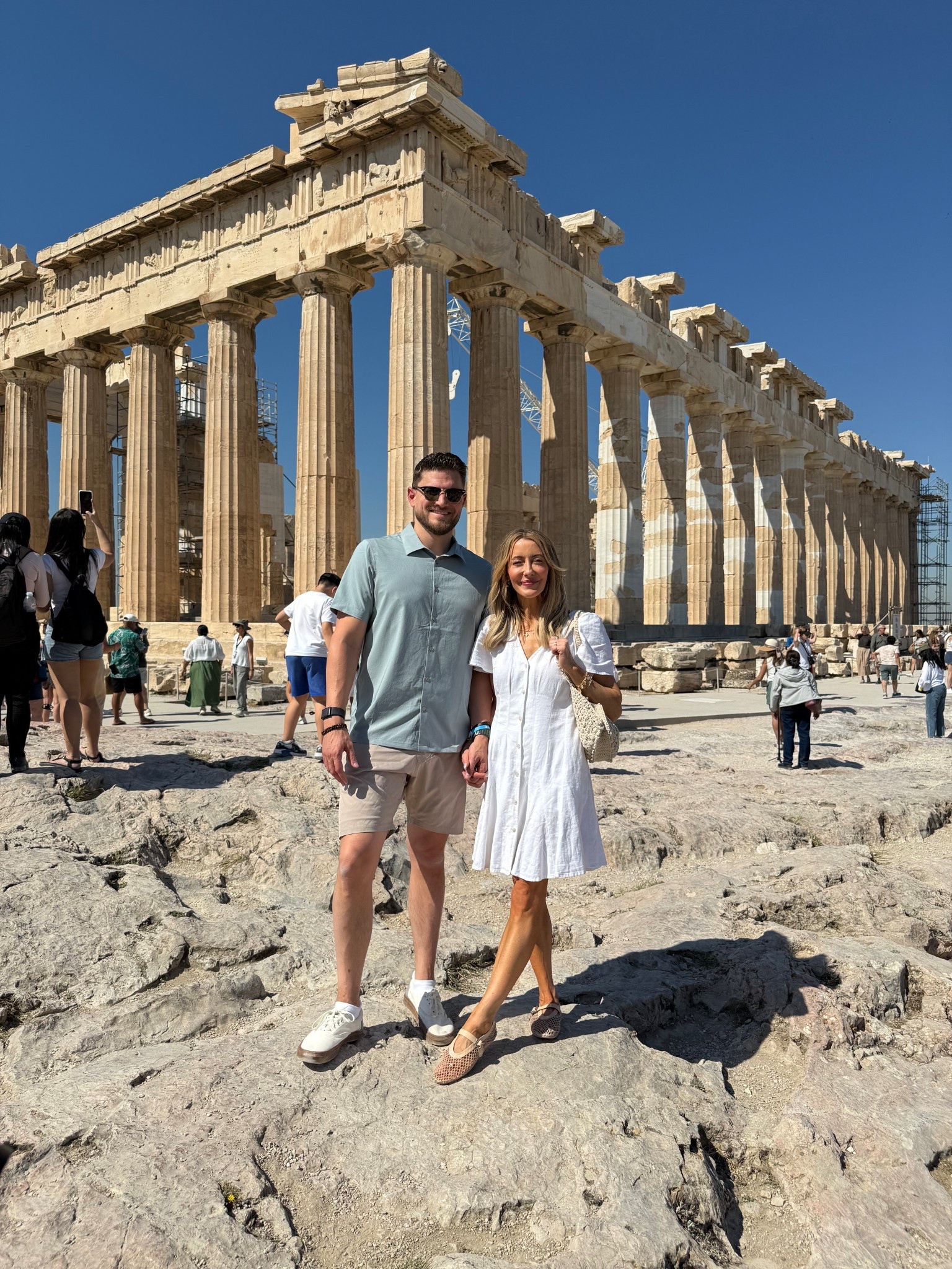 Greece ootd 🤍 dress is from Target, flats are from Amazon, & Chase’s outfit is from Vuori! 

#LTKSummerEdit #LTKMens #LTKStyleTip