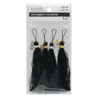 Black Graduation Tassel Embellishments by Recollections™, 4ct. | Michaels | Michaels Stores