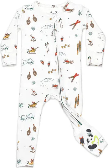 Bellabu Bear Kids' Vintage Holiday Convertible Footie Pajamas | Nordstrom | Nordstrom