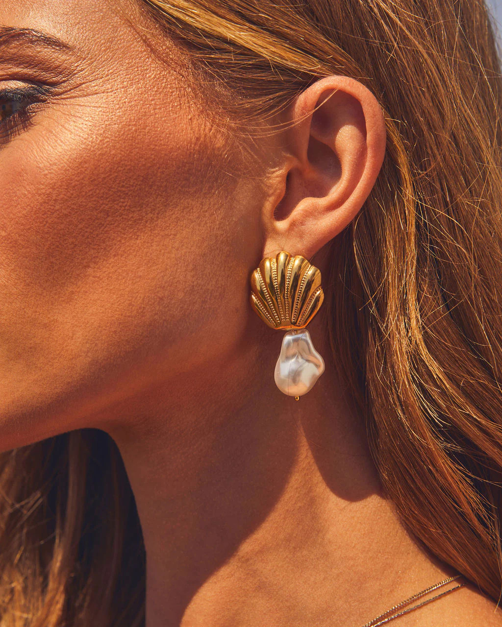 Joyice Drop Shell Earrings | VICI