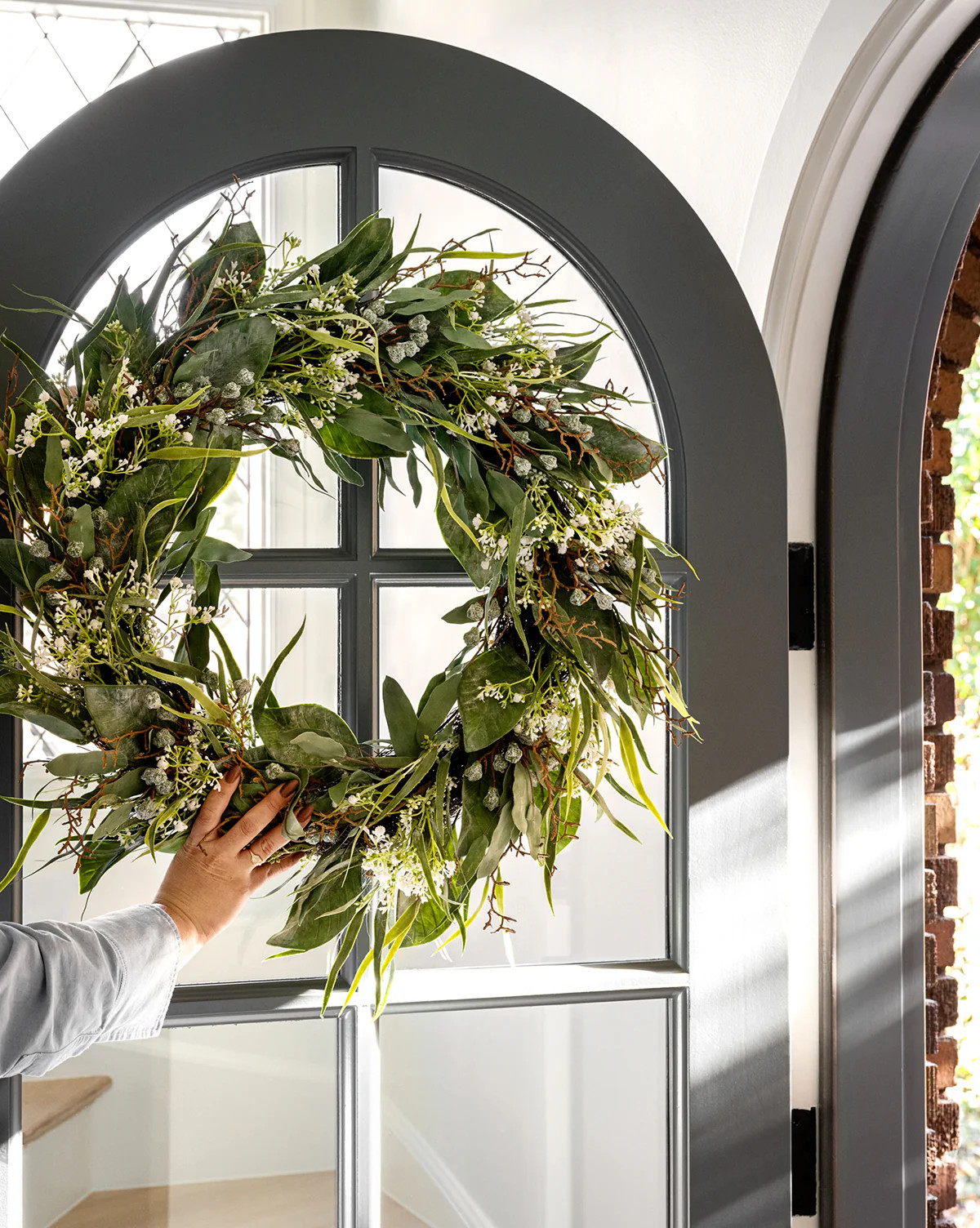 Faux Wild Grass & Eucalyptus Wreath | McGee & Co. (US)