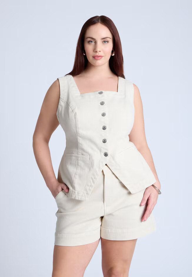 Denim Vest | Eloquii