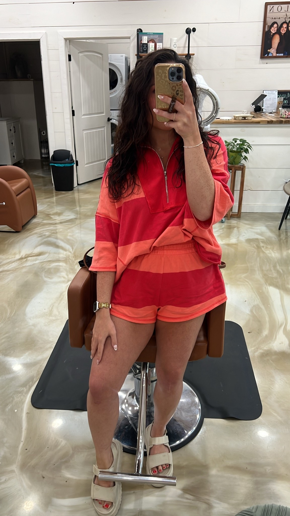 Wearing a size L in the set 
size down ONE size in these shoes! 

#LTKWorkwear #LTKMidsize #LTKStyleTip