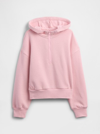 Kids Relaxed Half-Zip Fleece Hoodie | Gap Factory | Gap Factory