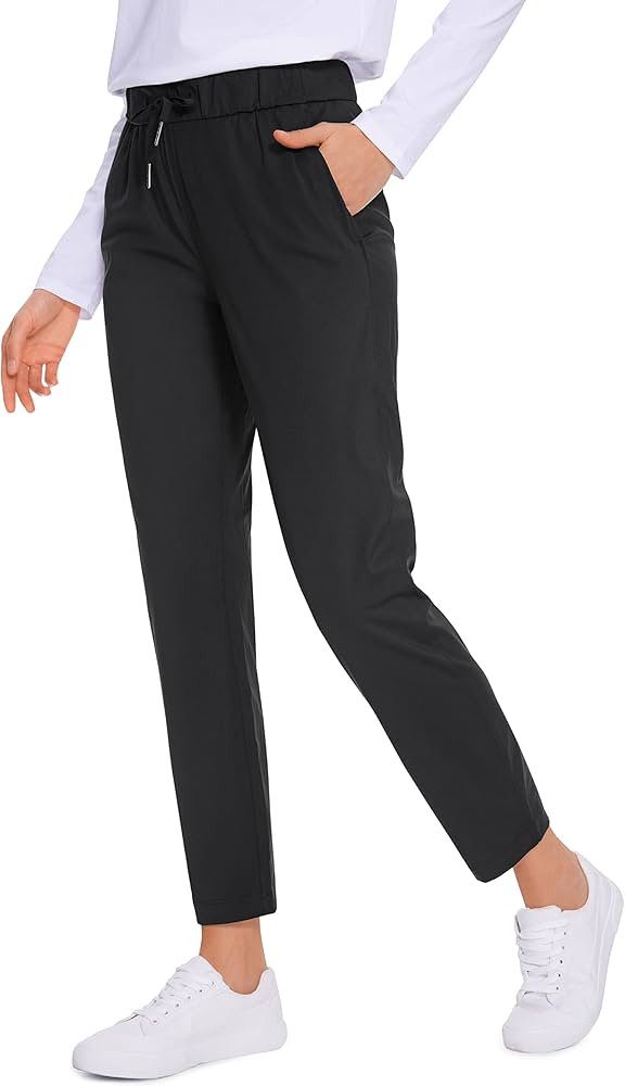 CRZ YOGA Womens 4-Way Stretch Ankle Golf Pants - 7/8 Dress Work Pants Pockets Athletic Yoga Trave... | Amazon (US)