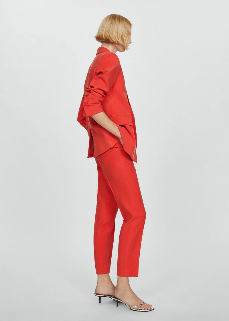 Double-breasted suit blazer -  Women | Mango USA | MANGO (US)
