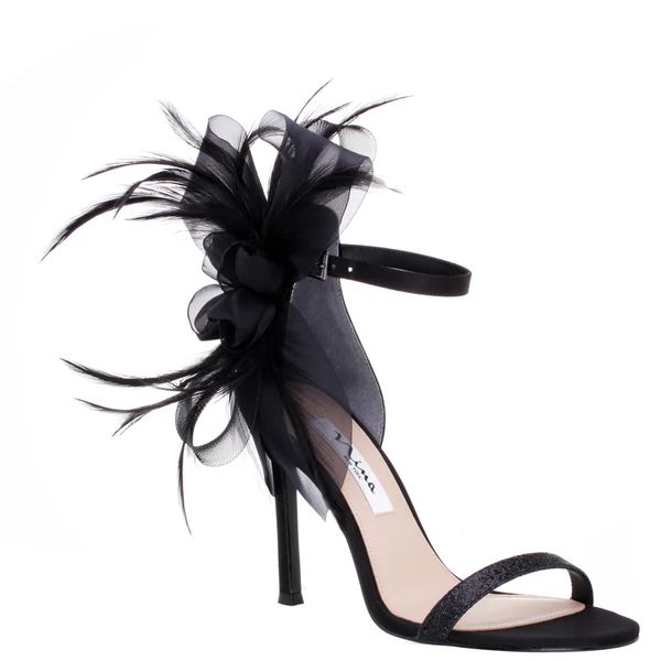 DOLLYE-BLACK-LUSTER SATIN/GLITTER | Nina Shoes
