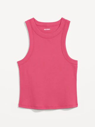 Rib-Knit Cropped Tank Top for Women | Old Navy (US)