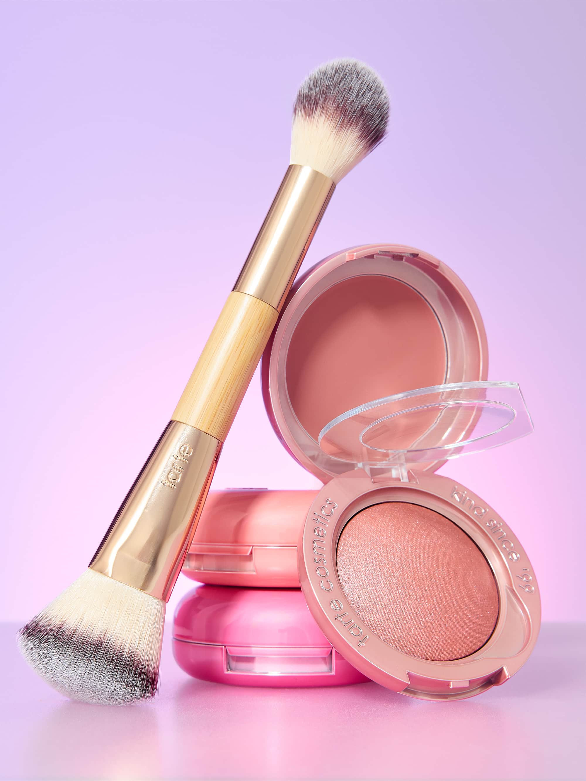 double-ended cream & powder cheek brush | Tarte Cosmetics