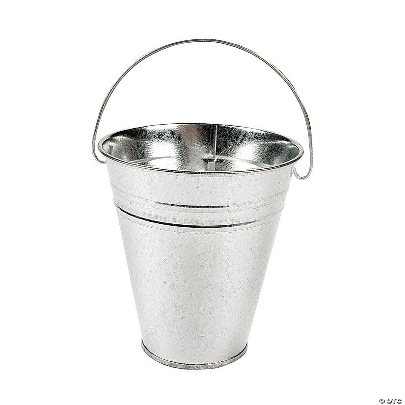 Galvanized Metal Pails - 12 Pc. | Oriental Trading Company