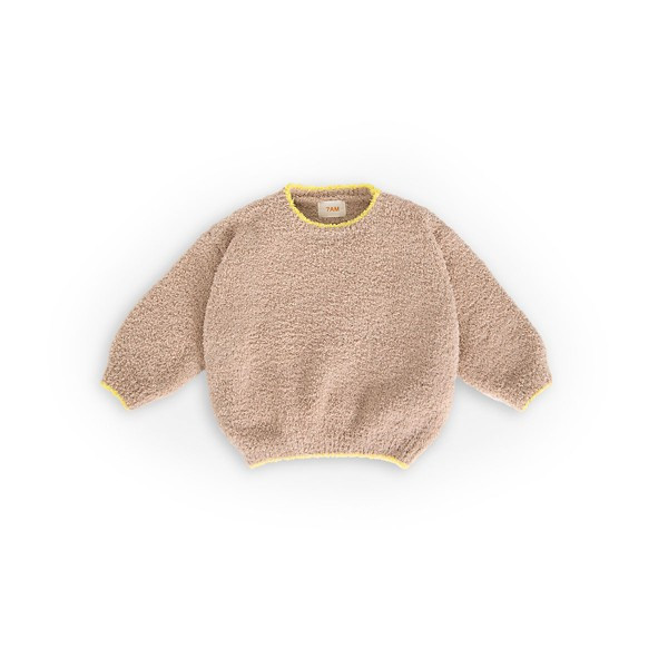 Kids' 7AM Pullover Sweater Boxy Fuzzy 4/5Y Pecan | Scheels