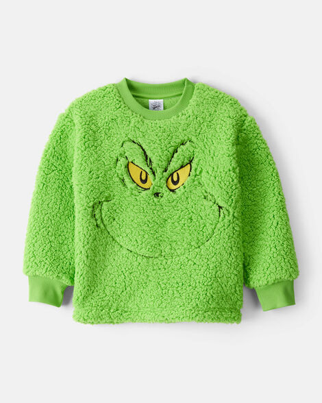 Toddler Christmas Dr. Seuss™ The Grinch Pullover Sweatshirt - Green | Carter's Inc