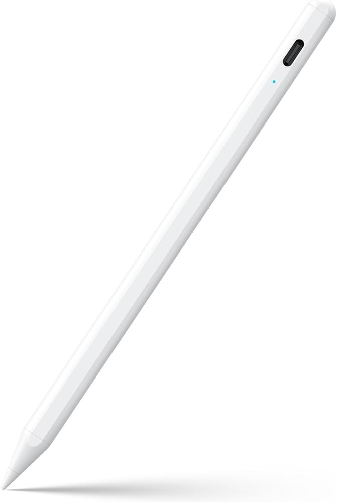 JAMJAKE Stylus Pen for iPad 6-11th Gen 2X Fast Charge, Palm Rejection-White | Amazon (US)