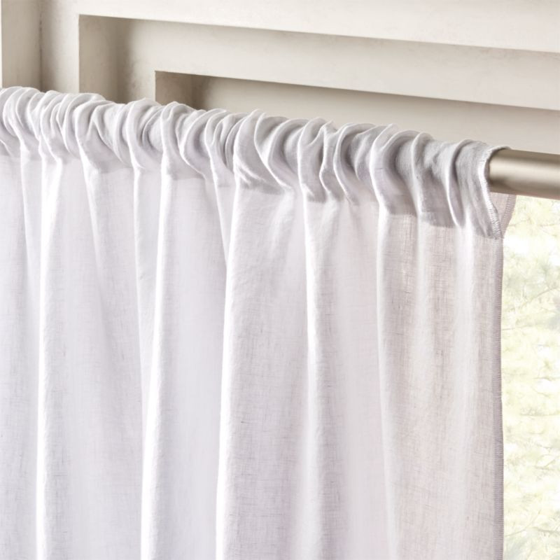 White Linen Curtain Panel 48"x84"Change Zip Code: SubmitClose$59.95(4.3)  out of 5 stars20 Review... | CB2