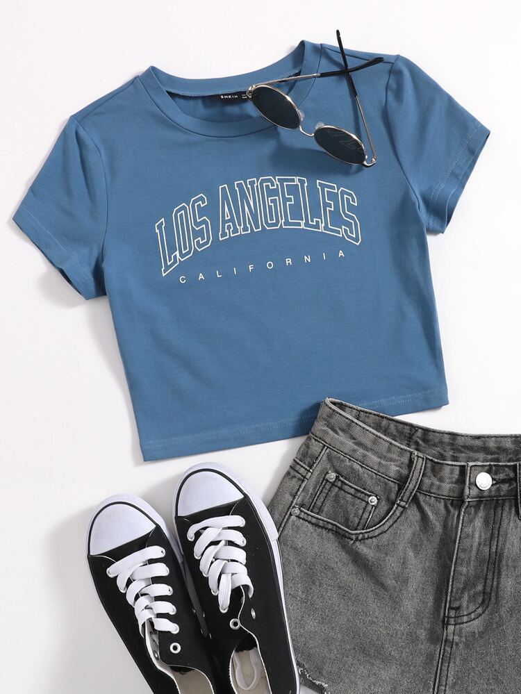 SHEIN Letter Graphic Tee | SHEIN