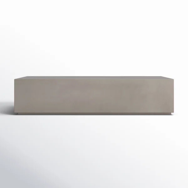 Aubrey Rectangular Concrete Outdoor Coffee Table | Wayfair North America