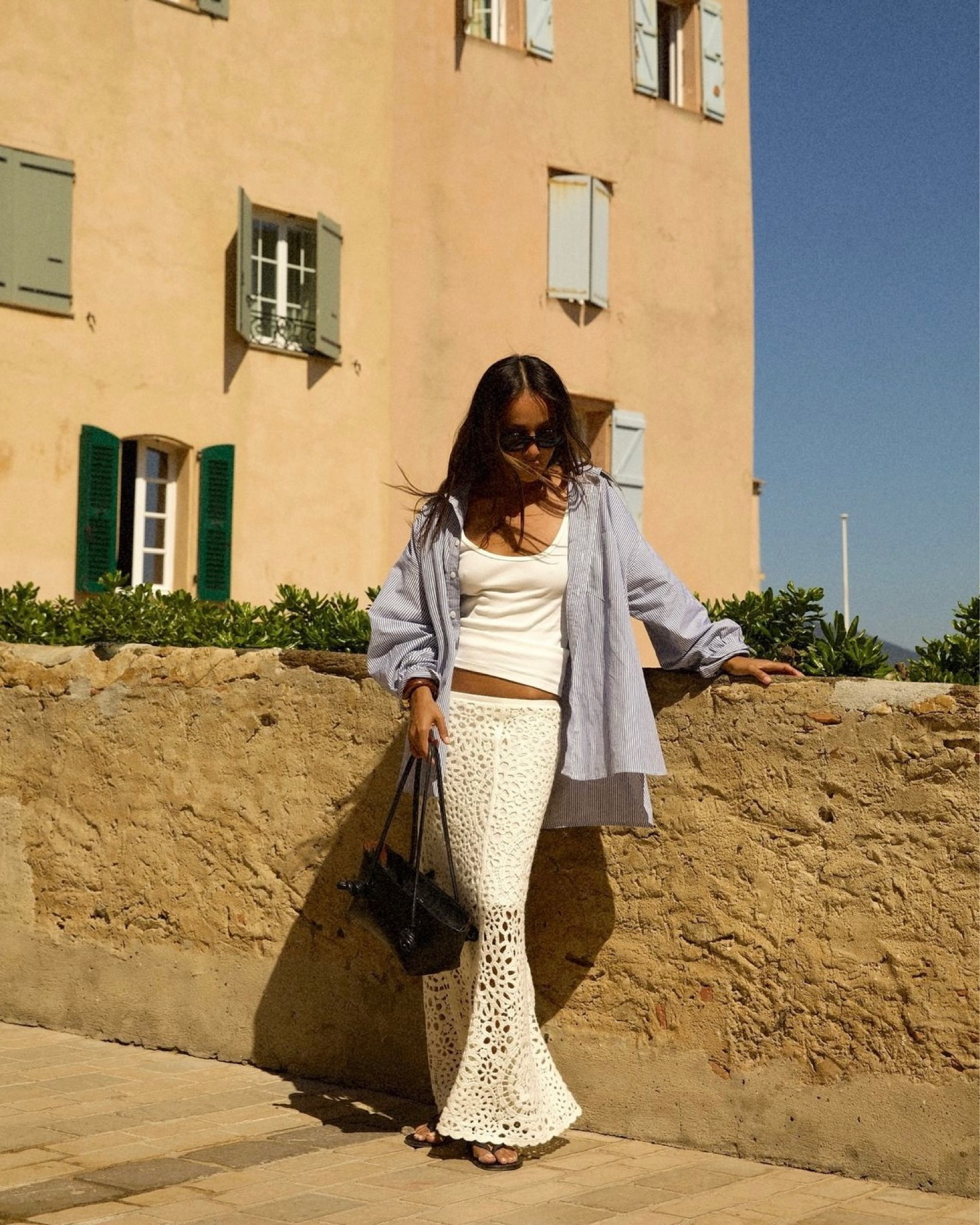 My fave 2024 summer outfit from the trip so far- easy, breezy, comfy and chic. 🔆 #ootd #summerfit 