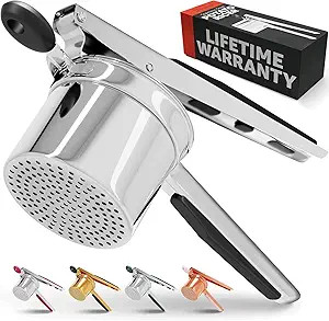 PriorityChef Large 15oz Potato Ricer, Heavy Duty Stainless Steel Potato Masher and Ricer Kitchen ... | Amazon (US)