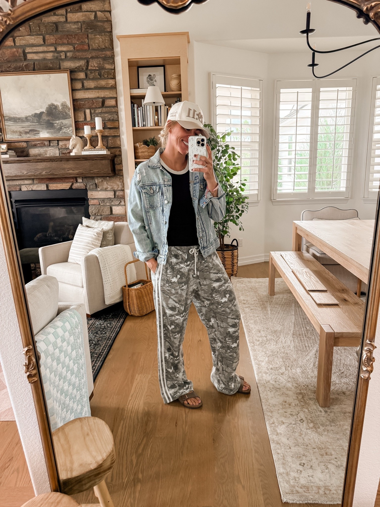 Wearing medium in these camo pants from Target!