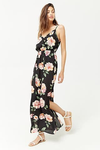 Floral Surplice Maxi Dress | Forever 21 (US)