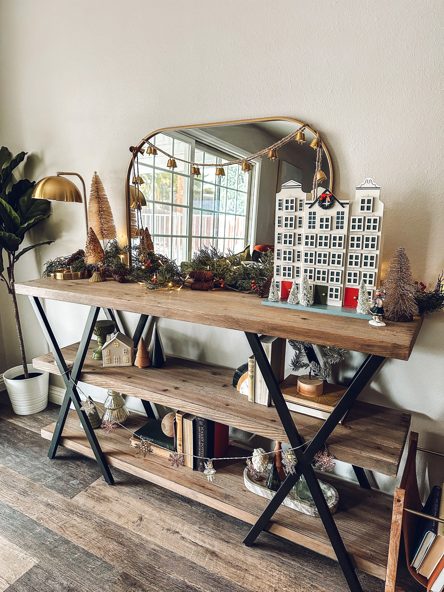 Cutest ever advent calendar from Target this year - paired it with older decorations I already had. Linked my exact mirror & advent - as well as similar decor below - most of it keeps going on sale too!

#LTKHoliday #LTKSeasonal #LTKsalealert
