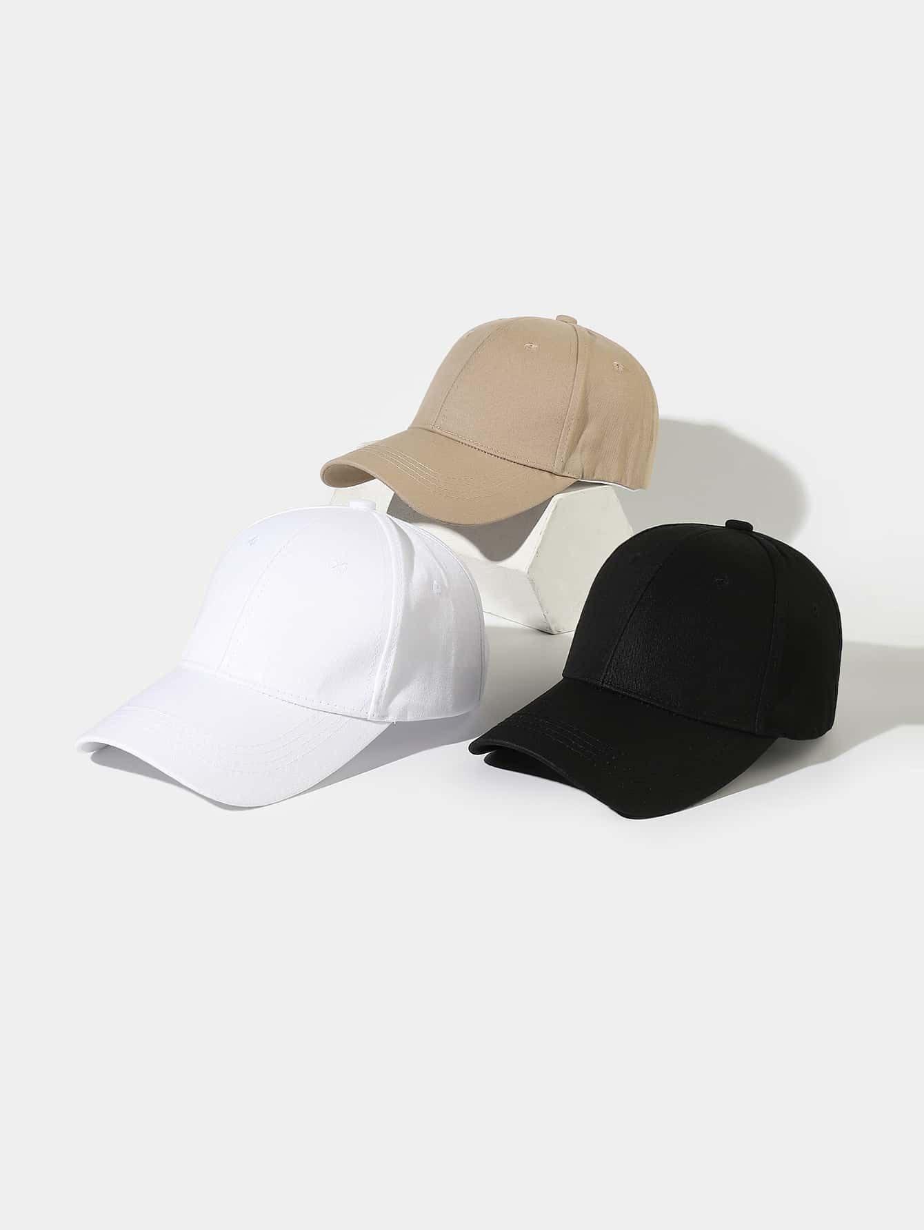 3pcs Men Minimalist Baseball Cap | SHEIN