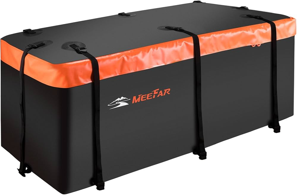 MeeFar Hitch Mount Cargo Carrier Bag Soft Shell 100% Waterproof 20 Cubic Feet (59" 24" 24") Inclu... | Amazon (US)