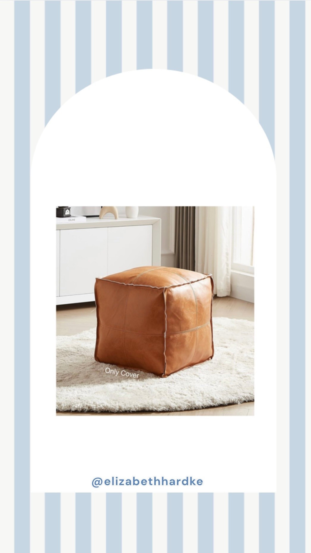 Pouf Ottoman, Unstuffed Pouf Cover, Handmade Faux PU Leather Moroccan, great for hiding blankets or stuffed animals! Looks great in kids room or living room!

#LTKSaleAlert #LTKFamily #LTKKids