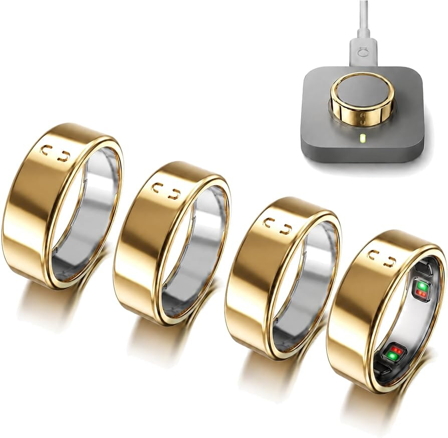 4 Pack Cover for Oura Ring 5 ONLY (Gold, Size 8) | Amazon (US)