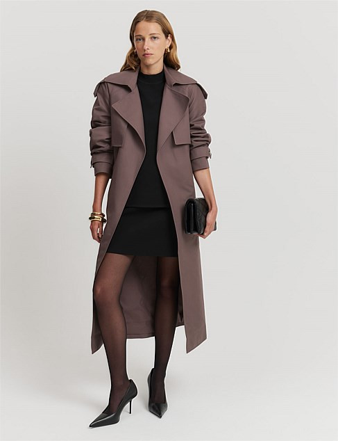 Country Road Organically Grown Cotton Trench Coat | David Jones | David Jones (Australia & New Zealand)