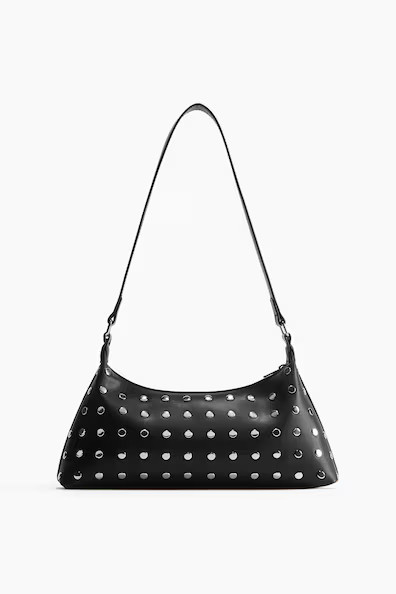 H & M - Studded shoulder bag - Black | H&M (UK, MY, IN, SG, PH, TW, HK)
