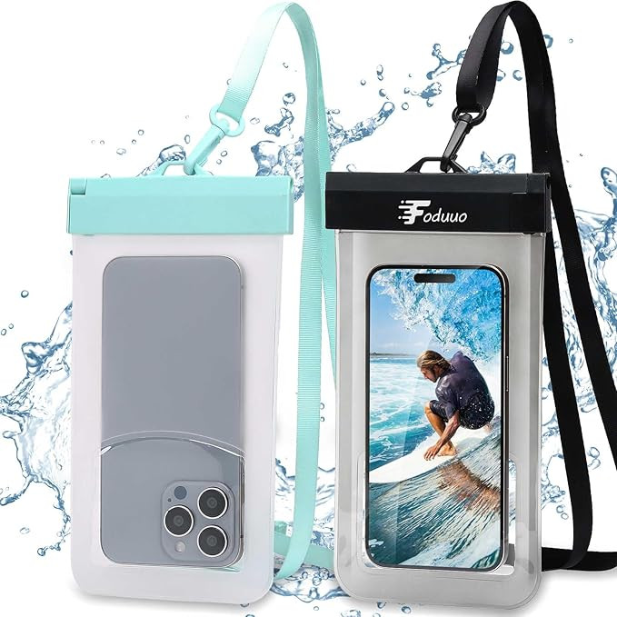 Waterproof Phone Pouch, 2Pack Universal IPX8 Waterproof Phone Case TPU CellPhone Dry Bag Underwat... | Amazon (US)