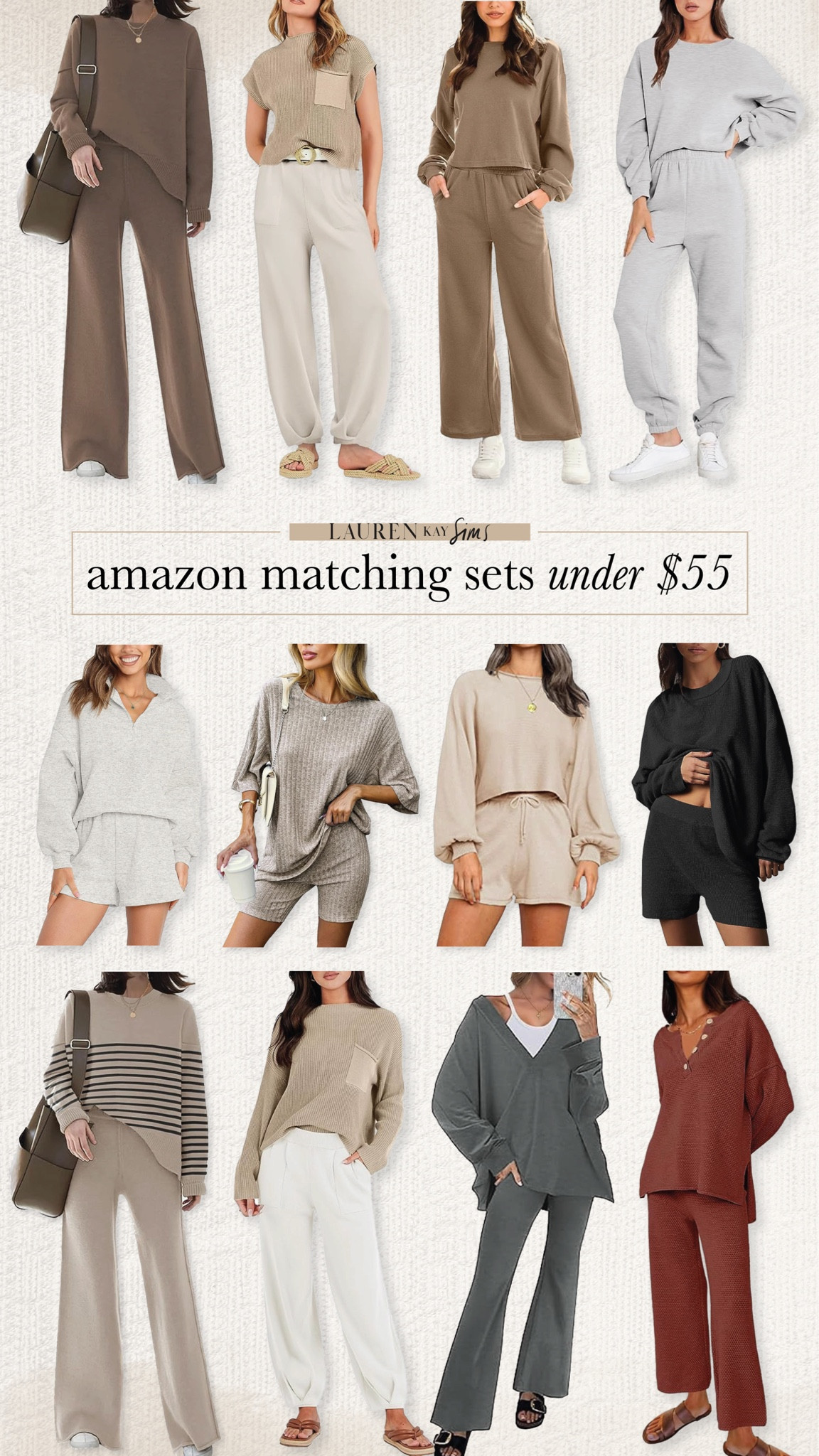 amazon lounge sets under $55 🤎 #amazonfinds #matchingset 

#LTKstyletip #LTKunder50 #LTKFind