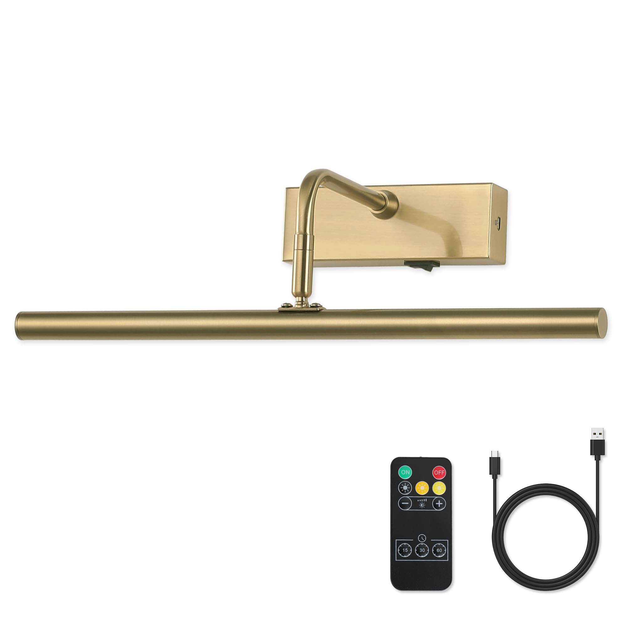Picture Light Battery Operated Art Lights for Painting with Remote Wireless Wall Light Dimmable &... | Amazon (US)