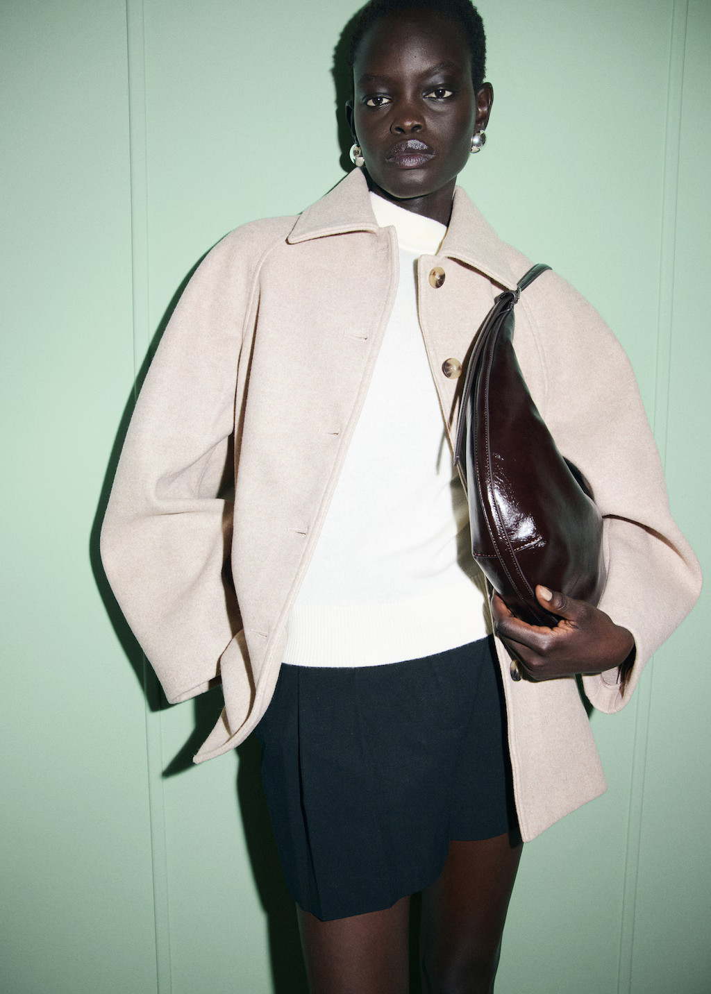 Short coat with notched lapel collar | Mango (US/MX/AU)