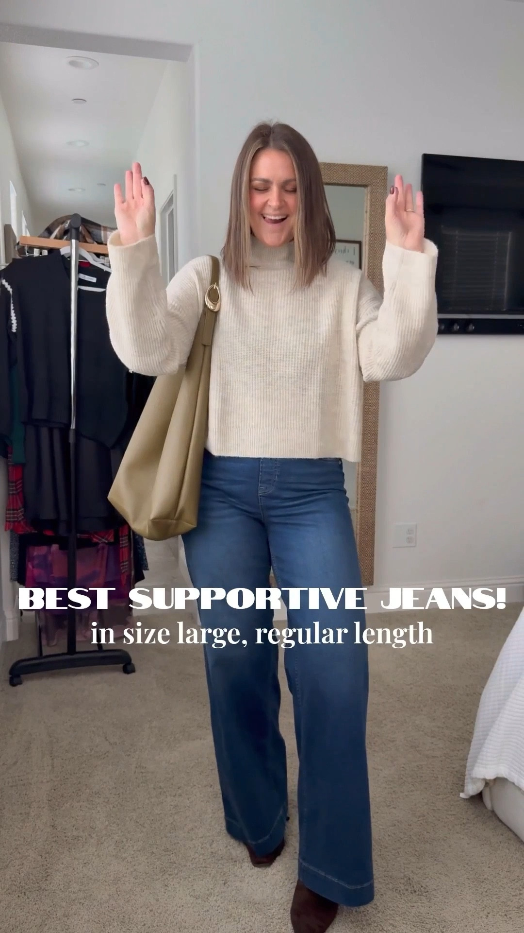 The perfect jeans for winter!

Use code: CourtneyHxSpanx for 15% off your first purchase, plus free shipping 🎉

Size large in jeans
XL in air essentials
Large or xl in leggings - depending on the compression I want (I have both!)

spanx, spanx sale, jeans, denim, mid size, size 12, winter jeans, Courtney Hamilton, California 

#LTKFindsUnder100 #LTKMidsize